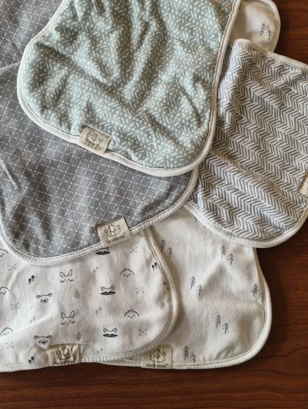 KeaBabies Burp Cloths Baby Gender-Neutral Nordic Absorbent Organic Cotton Large